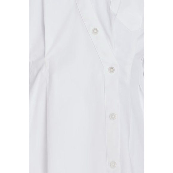 Veronica  Beard Rosamund Poplin Shirt In White, 12 - Picture 6 of 10